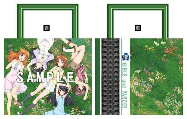 【新品】ガールズ&パンツァー劇場版 鯰魚隊 繪製(草原) 防水托特包 / シーズナルプランツ 預計到貨時間：2016年11月左右