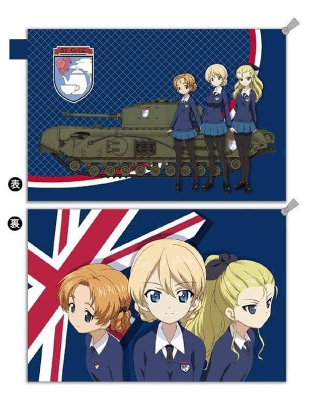 新品】ガールズ＆パンツァー 劇場版 撥水ポーチ 聖グロリアーナ女学院