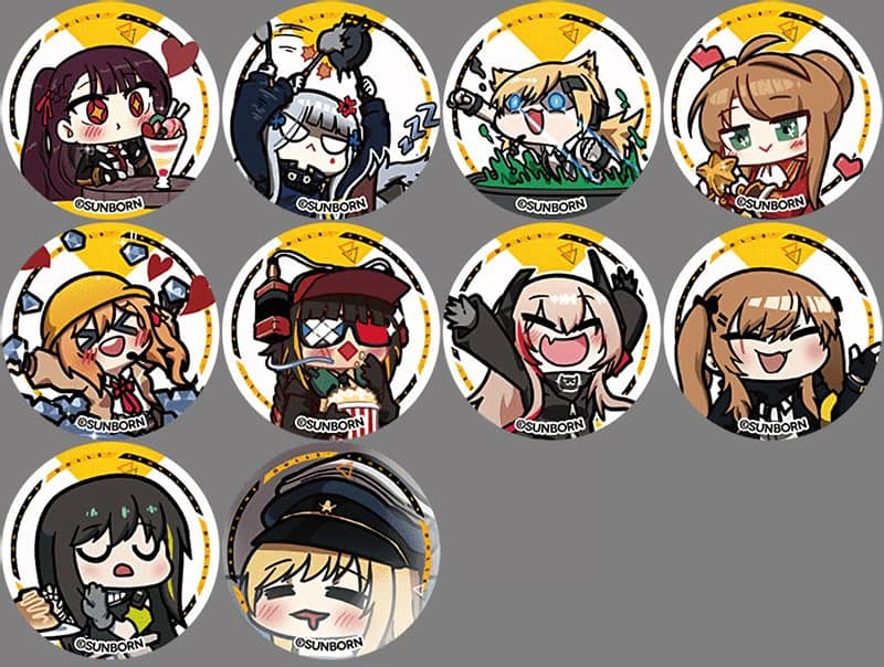 [New] Girls Frontline Deformed Can Badge 2 (10 types in total) in aluminum bag / Sunborn Japan Release date: Around February 2020