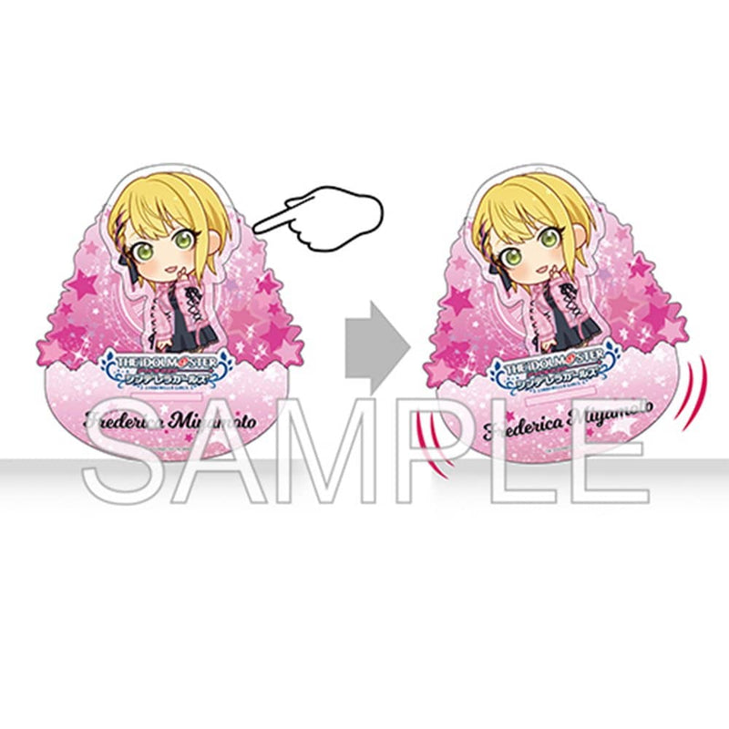 【New Product】The Idolmaster Cinderella Girls Swaying Acrylic Puchi Derella Labyu? Triangle Frederica Miyamoto + Ver. / Tsukuri Release Date: Around October 2022