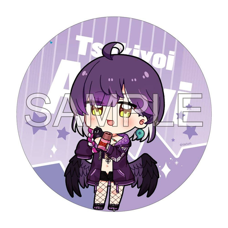 【新品】Vtuber Varium 月宵あび 100mm缶バッジ 2023夏描き下ろしSDイラスト / つくり 発売日:2023年10月頃