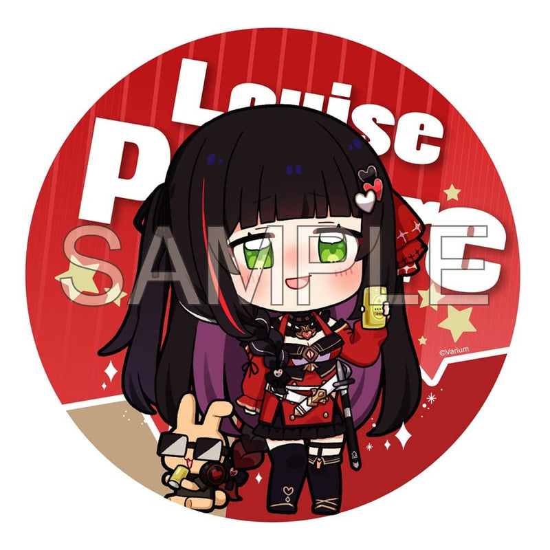 【新品】Vtuber Varium Louise Priere 100mm Can Badge 2023年夏季原创SD插画/构造发售日：2023年10月左右