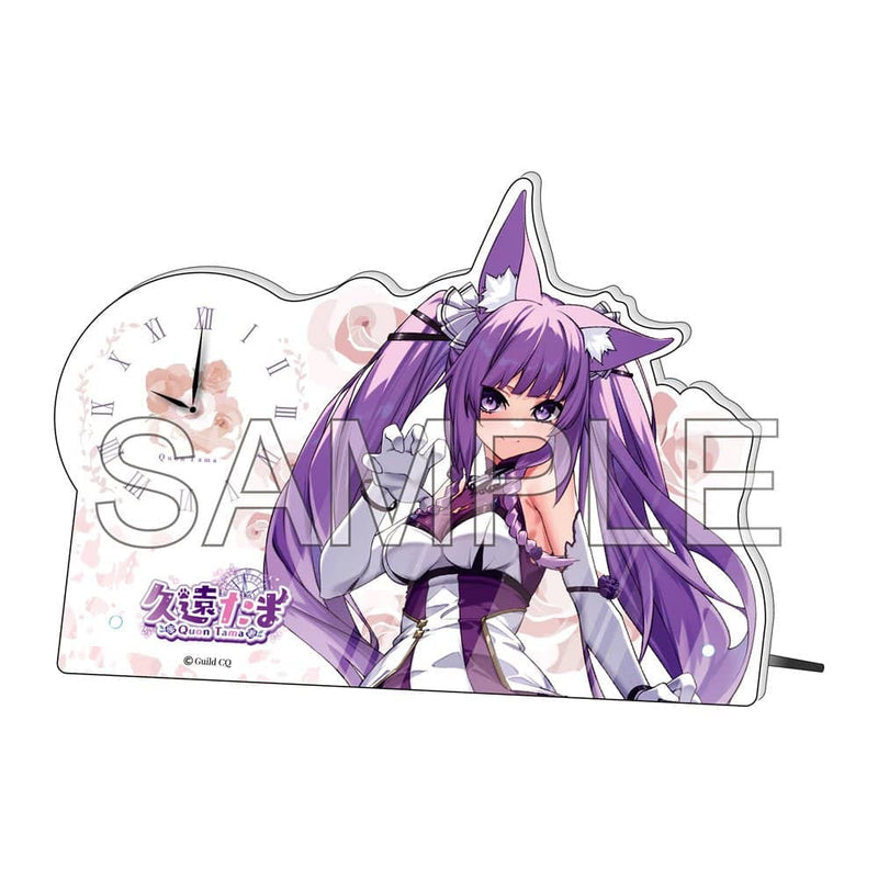 【新品】Vtuber GuildCQ 久遠たま 覚醒ver. アクリルクロック　2022冬描き下ろしイラストVer. / つくり 発売日:2023年10月頃