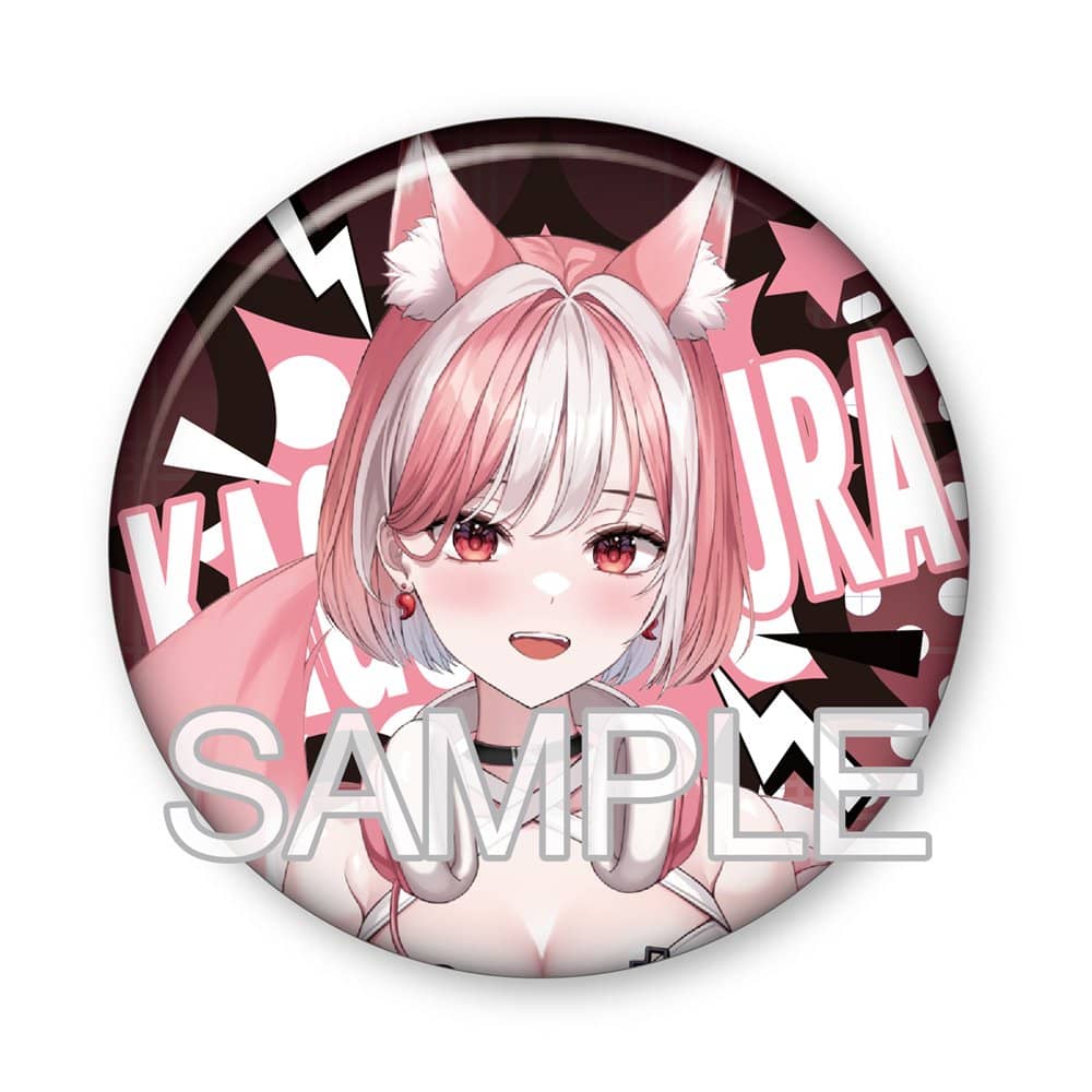 新品】Vtuber 神楽ゆら 76mm缶バッジ A / つくり 発売日:2024年04月頃
