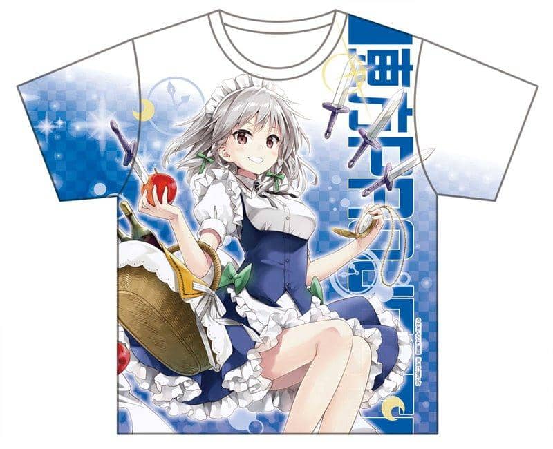 Touhou Project Full Graphic T-Shirt Sakuya Izayoi Hakurei Shrine Summer Festival Ver. size: L