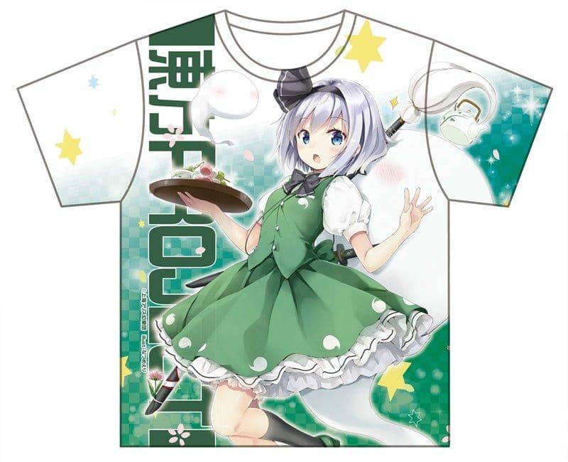 Touhou Project Full Graphic T-Shirt Youmu Konpaku Hakurei Shrine Summer Festival Ver. size: L