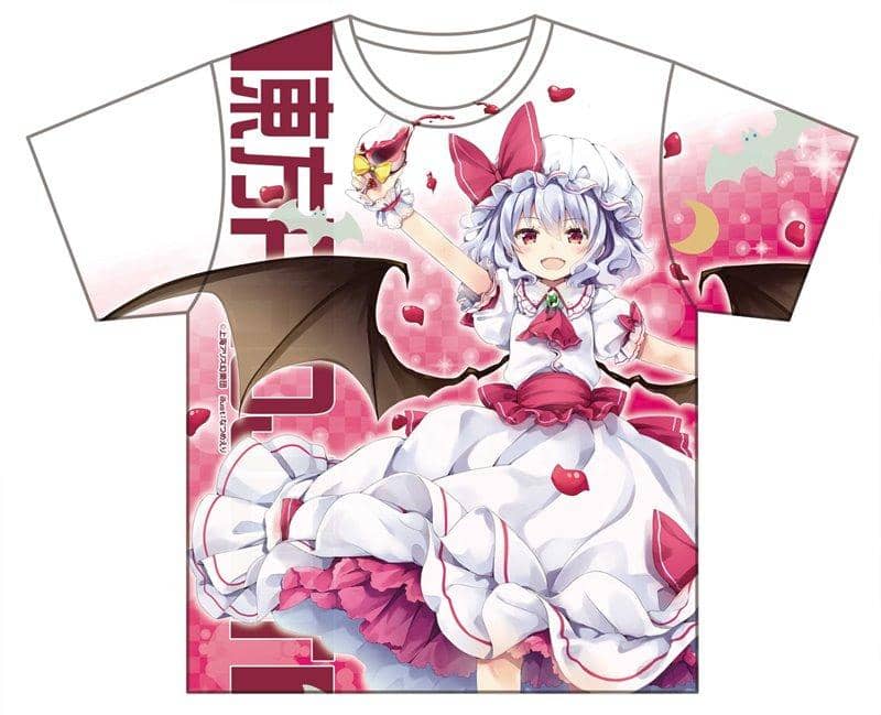 Touhou Project Full Graphic T-shirt Remilia Scarlet Hakurei Shrine Summer Festival Ver. size: L