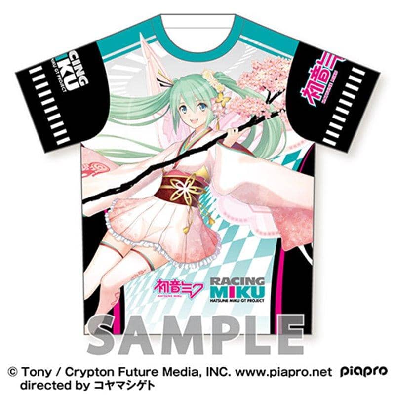 [New] Hatsune Miku GT Project Full Graphic T-shirt Racing Miku Tony Haruka Ver. / Aquamarine Release Date: February 28, 2019