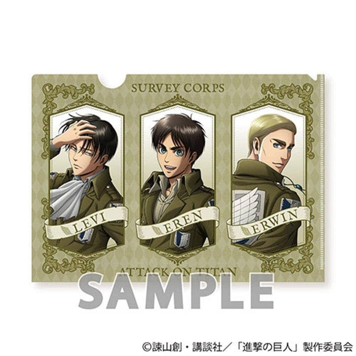 [New] Attack on Titan A4 Clear File (Long Coat) / Aquamarine Release Date: September 30, 2019