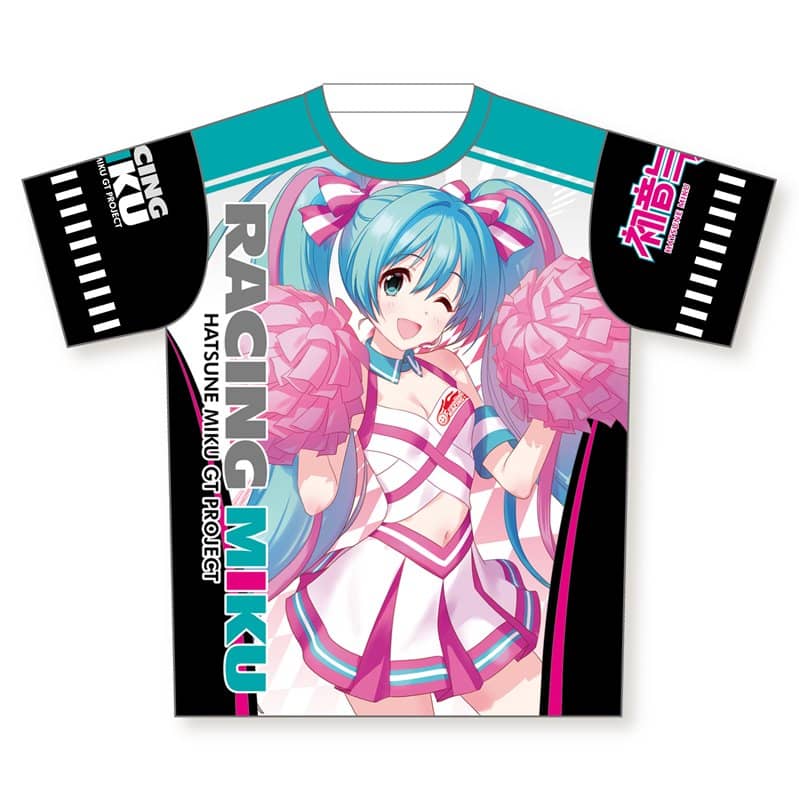 【新品】初音ミク GTプロジェクト フルグラフィックTシャツ　レーシングミク 2019 チアVer.　M / アクアマリン 発売日:2020年02月28日