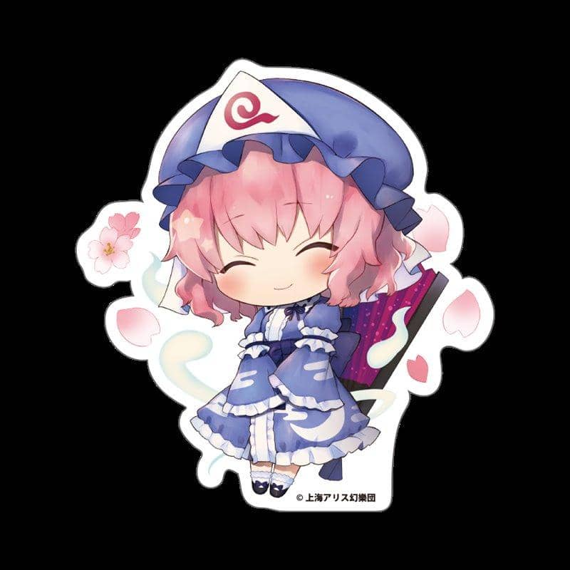 【新品】きゃらとりあ ダイカットステッカー 東方Project 西行寺幽々子 / アルジャーノンプロダクト 発売日:2019年05月31日