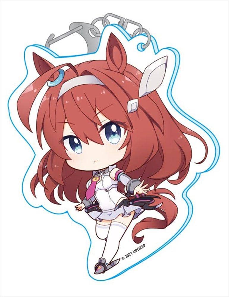 希少品　ウマ娘　ぷちちょこ　アクリル時計　ミホノブルボン&ライスシャワー 新品】ウマ娘 ぷちちょこアクリルキーホルダー【ミホノブルボン