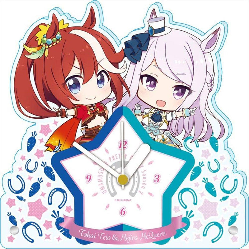 【新品】ウマ娘 ぷちちょこアクリル置時計【トウカイテイオー&メジロマックイーン】 / シーズナルプランツ 発売日:2021年11月頃