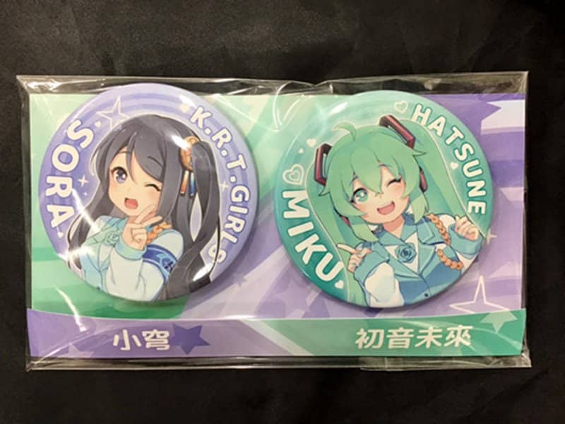 【新品】初音ミクXたかめ少女コラボ 缶バッジセット-初音ミク&小穹 / 希萌創意有限公司 発売日:2019年12月31日