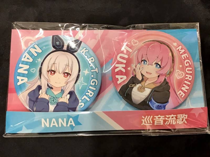 新品】初音ミクXたかめ少女コラボ 缶バッジセット-巡音ルカ&NANA / 希