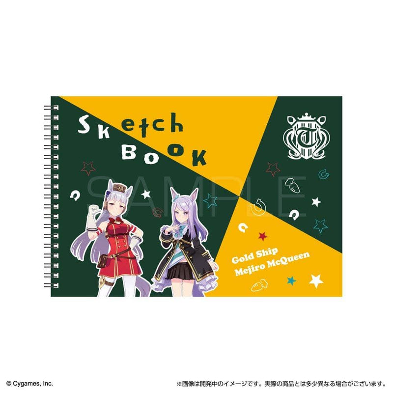 【新品】素描本B5 赛马娘 Pretty Derby Gold Ship・Mejiro McQueen / Sunstar文具 發售日期：2022年02月左右