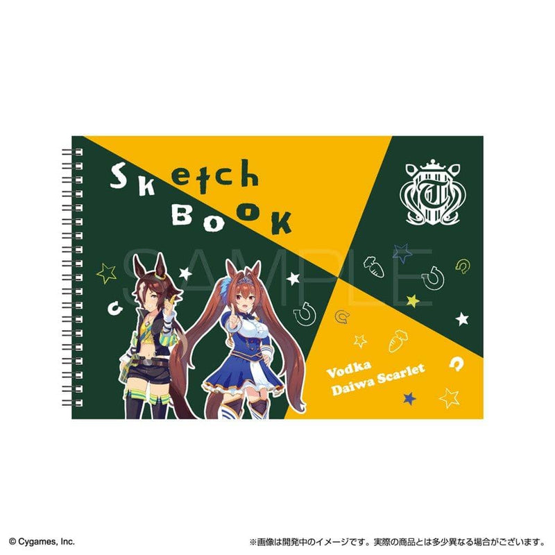 【新品】スケッチブックＢ５　ウマ娘 プリティーダービー　ウオッカ・ダイワスカーレット / サンスター文具 発売日:2022年02月頃