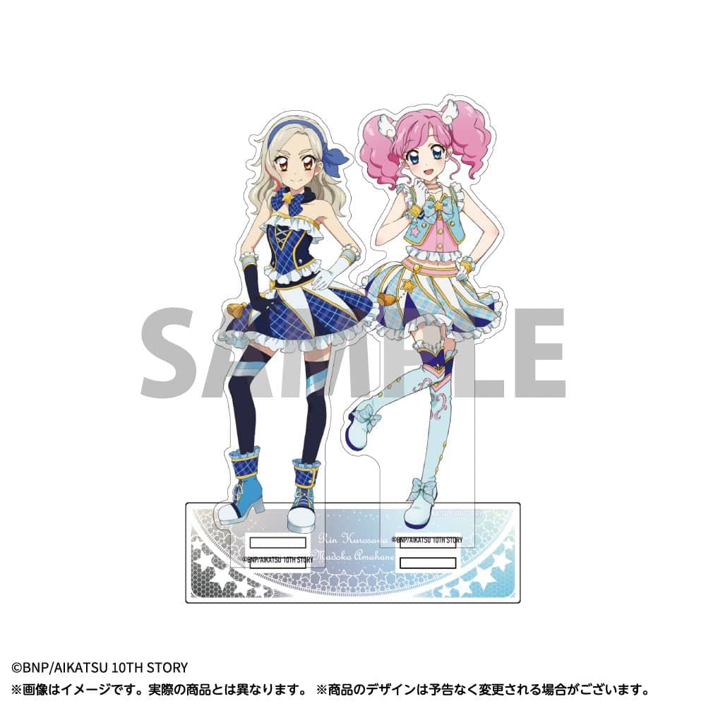 アイカツ クッキー 凛＆天羽まどか　缶バッジ　イオン限定 29個セット アイカツ！ 凛＆天羽まどか 缶バッジ イオン限定 29個セット