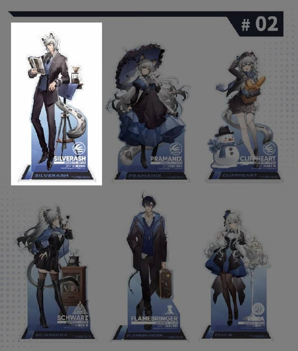 [Imported goods] Arknights collaboration cafe winter series acrylic stand silver ash / MOEHOT