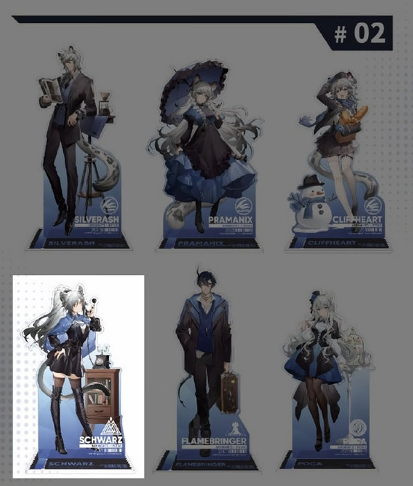 [Imported goods] Arknights collaboration cafe winter series acrylic stand Schwartz / MOEHOT