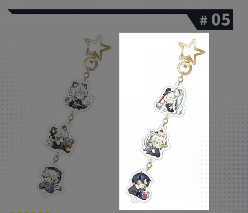 [Imported goods] Arknights collaboration cafe winter series connected acrylic key chain ver.B / MOEHOT