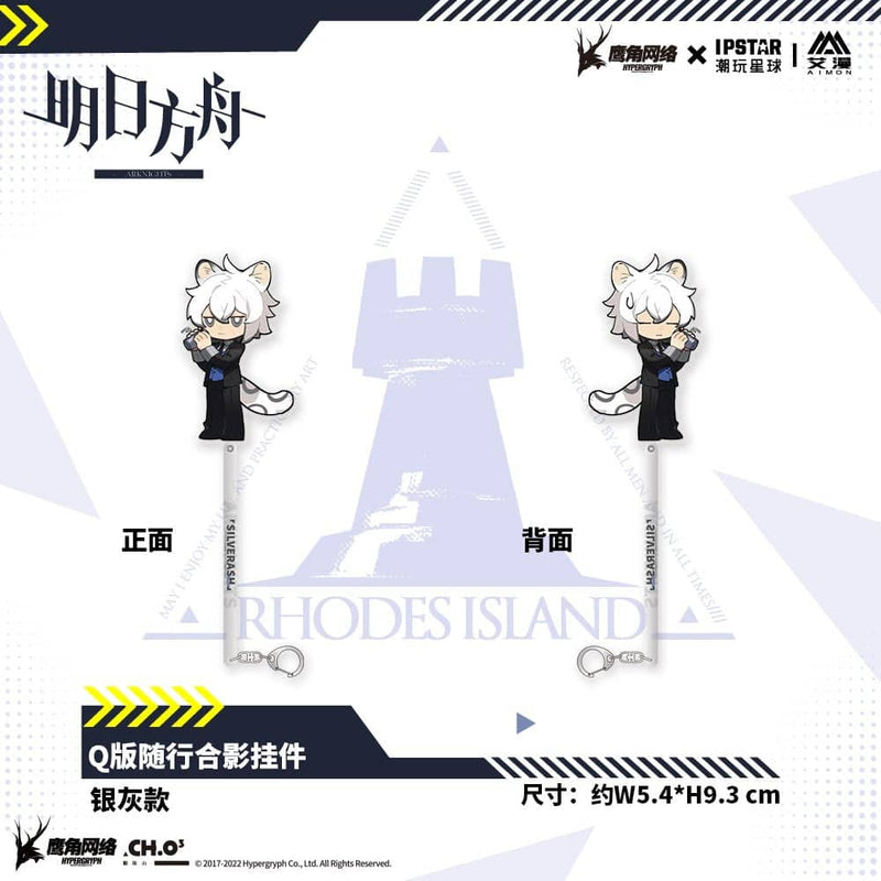 [Imported goods] Arknights collaboration cafe winter series photography charm silver ash / MOEHOT