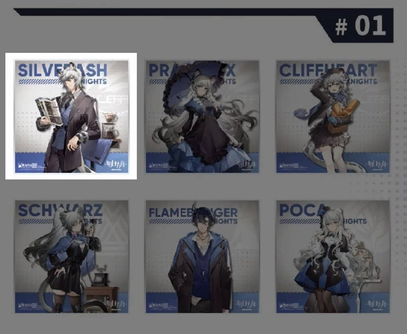 【新品】アークナイツ コラボカフェ 冬シリーズ 色紙 シルバーアッシュ / MOEHOT