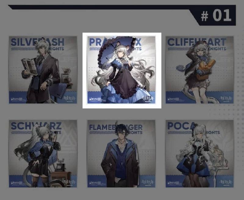 【新品】アークナイツ コラボカフェ 冬シリーズ 色紙 プラマニクス / MOEHOT