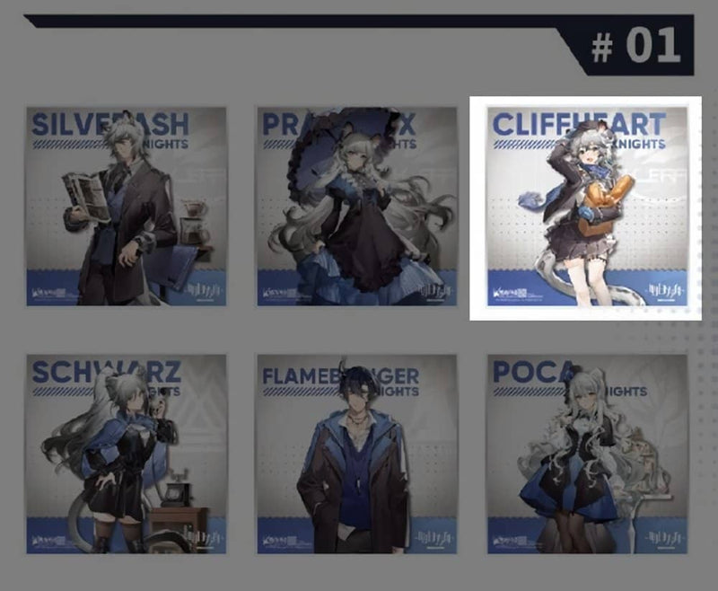 【新品】アークナイツ コラボカフェ 冬シリーズ 色紙 クリフハート / MOEHOT