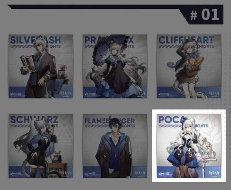 【新品】アークナイツ コラボカフェ 冬シリーズ 色紙 ロサ / MOEHOT