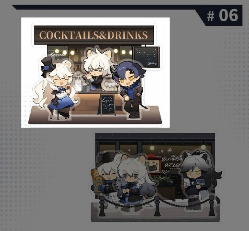 【新品】アークナイツ コラボカフェ 冬シリーズ アクリルオーナメント ウィンターパーティ ver.A / MOEHOT