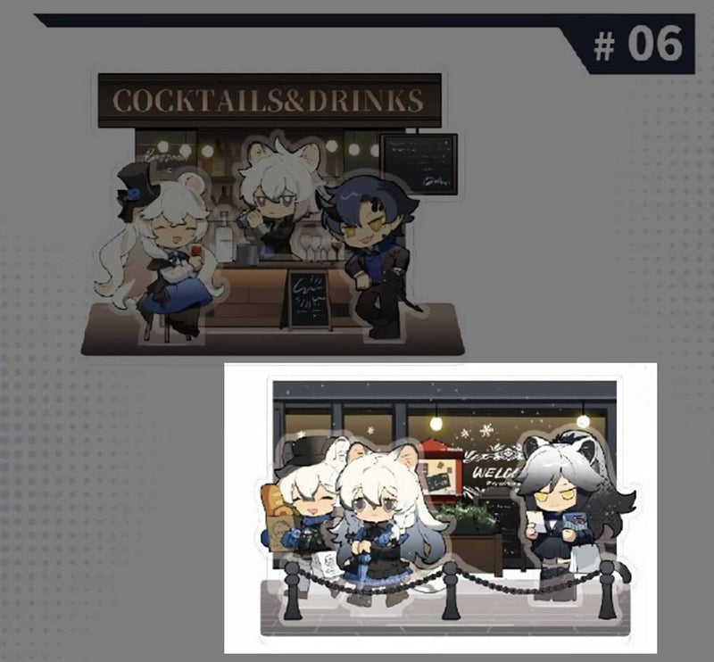 【新品】アークナイツ コラボカフェ 冬シリーズ アクリルオーナメント ウィンターパーティ ver.B / MOEHOT