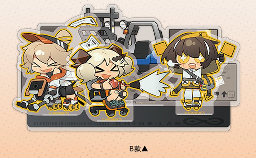 [Imported] Arknights Line Life Collaboration Cafe Acrylic Stand Set ver.B / MOEHOT