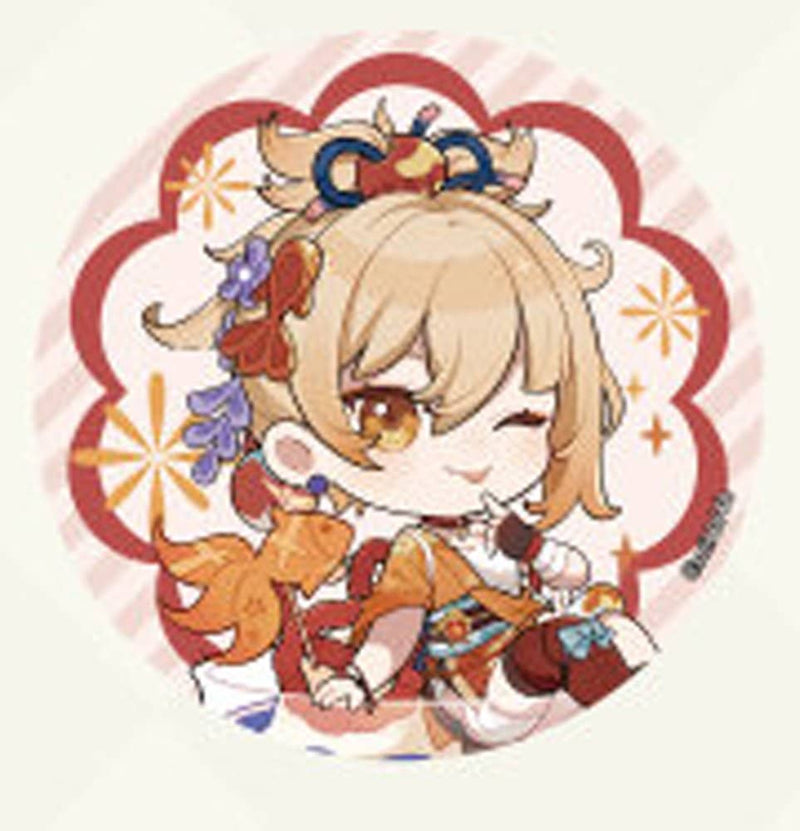 [New] Genshin Impact Collaboration Cafe Chibi Sparkling Can Badge Yoimiya / IPSTAR潮玩星球