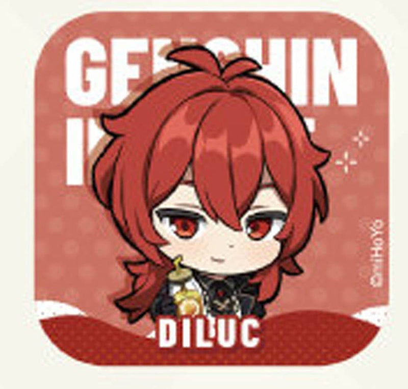 [New] 原神 联名咖啡店 变形徽章 迪卢克 / IPSTAR潮玩星球