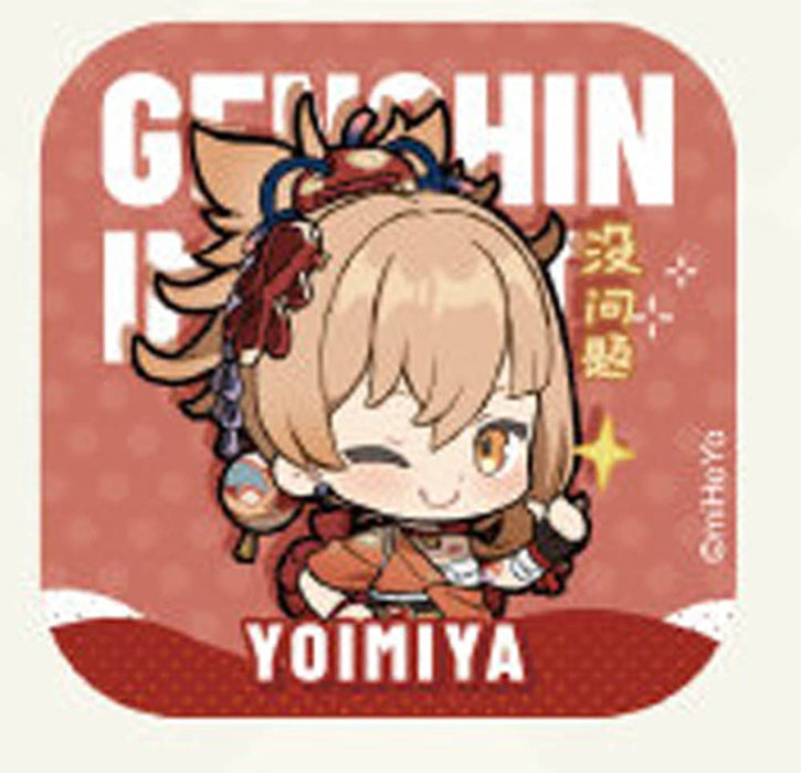 [Imported] Genshin Impact Collaboration Cafe Deformed Can Badge Yoimiya / IPSTAR Shio Toyseikyu