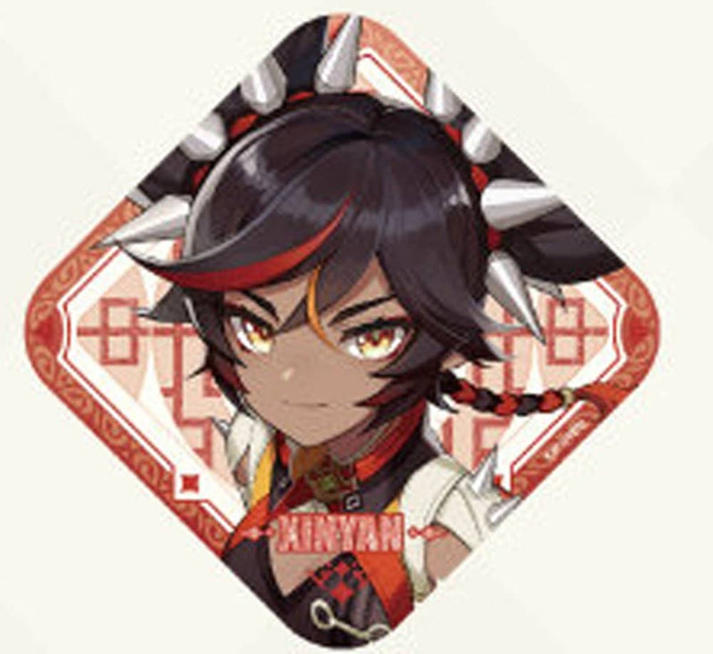 [New] 原神 聯名咖啡廳 方形徽章 辛炎 / IPSTAR潮玩星球