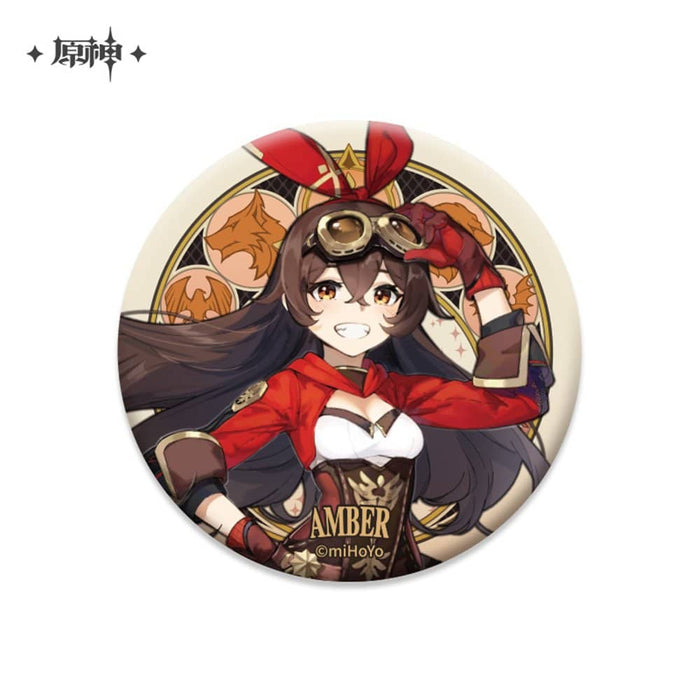 [New] Genshin Mondo Castle Series Chara Can Badge Amber / miHoYo Release Date: July 31, 2021