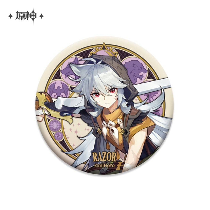 [New] Genshin Mondo Castle Series Chara Can Badge Leather / miHoYo Release Date: July 31, 2021