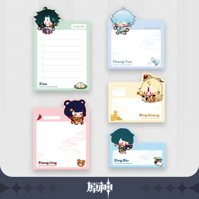 [New] Genshin Impact Character Sticky Note Collection B / miHoYo
