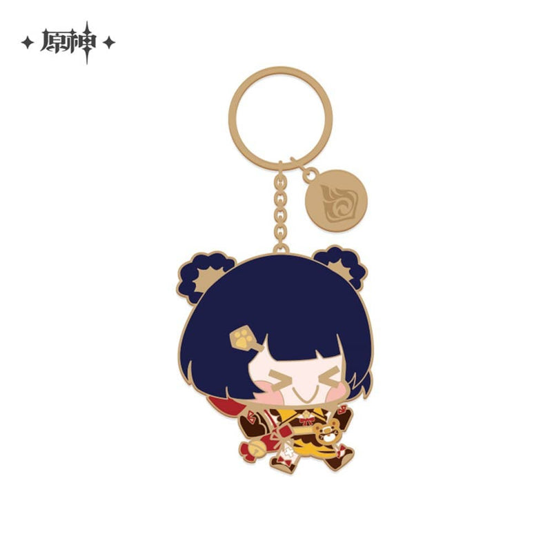 [New] Genshin Impact Character Metal Keyring Xiangling / miHoYo