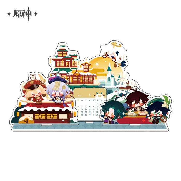 [New] Genshin Akira Series Acrylic Desktop Calendar / miHoYo Release Date: July 31, 2021