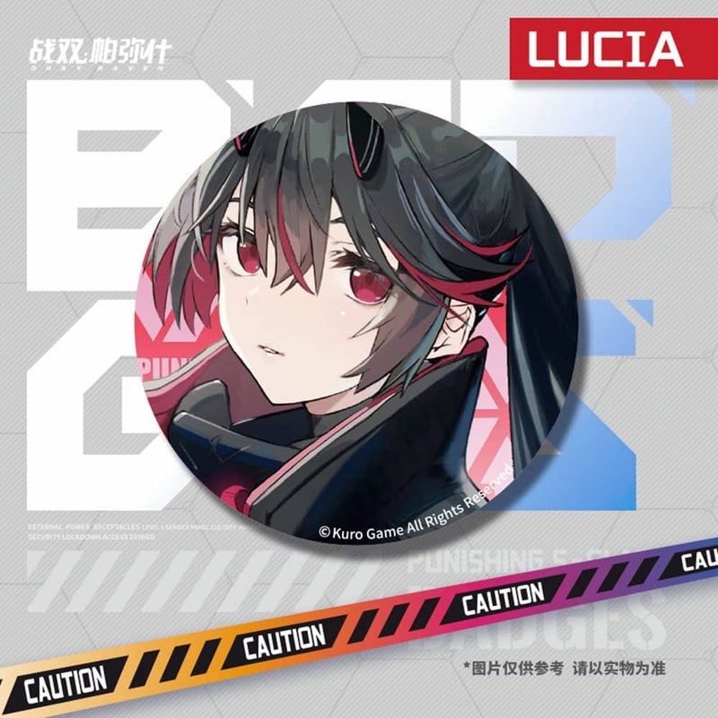 【新品】パニシング：グレイレイヴン 極・解放缶バッジ - ルシア・鴉羽 / KURO GAME