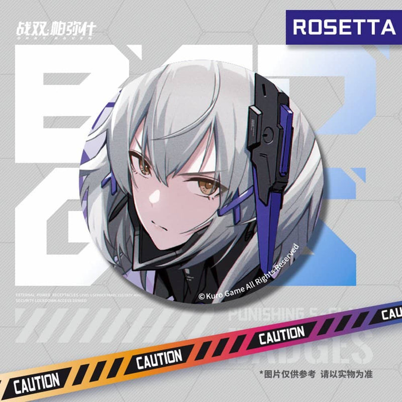 【新品】パニシング：グレイレイヴン 極・解放缶バッジ - ロゼッタ・凛烈 / KURO GAME