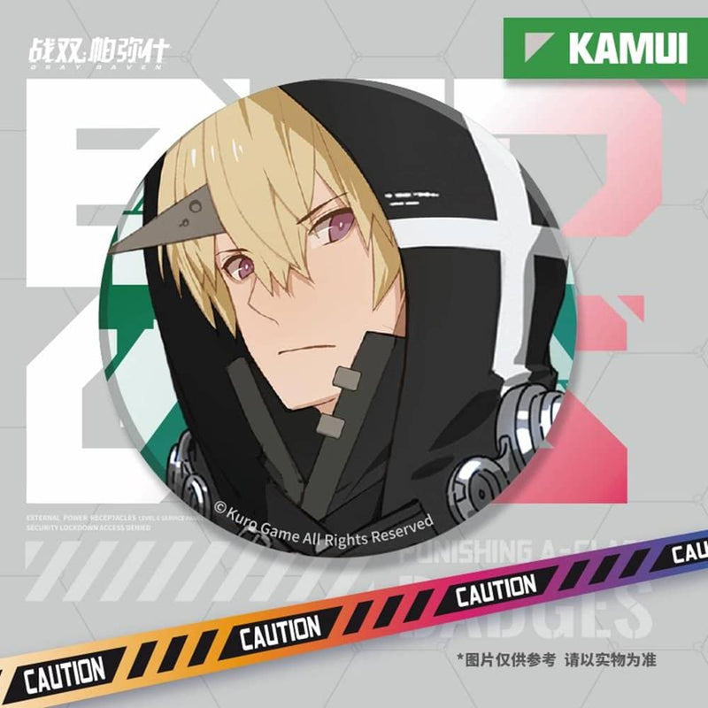 【新品】パニシング：グレイレイヴン 極・解放缶バッジ - カムイ・重力 / KURO GAME