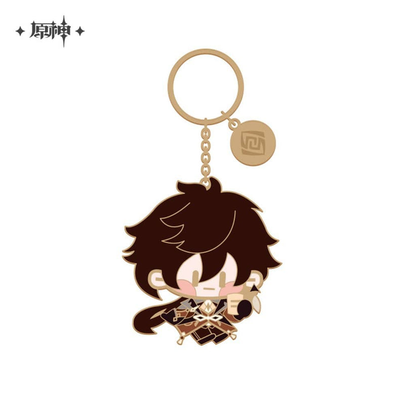 [New] Genshin Impact Character Metal Keyring Zhongli / miHoYo