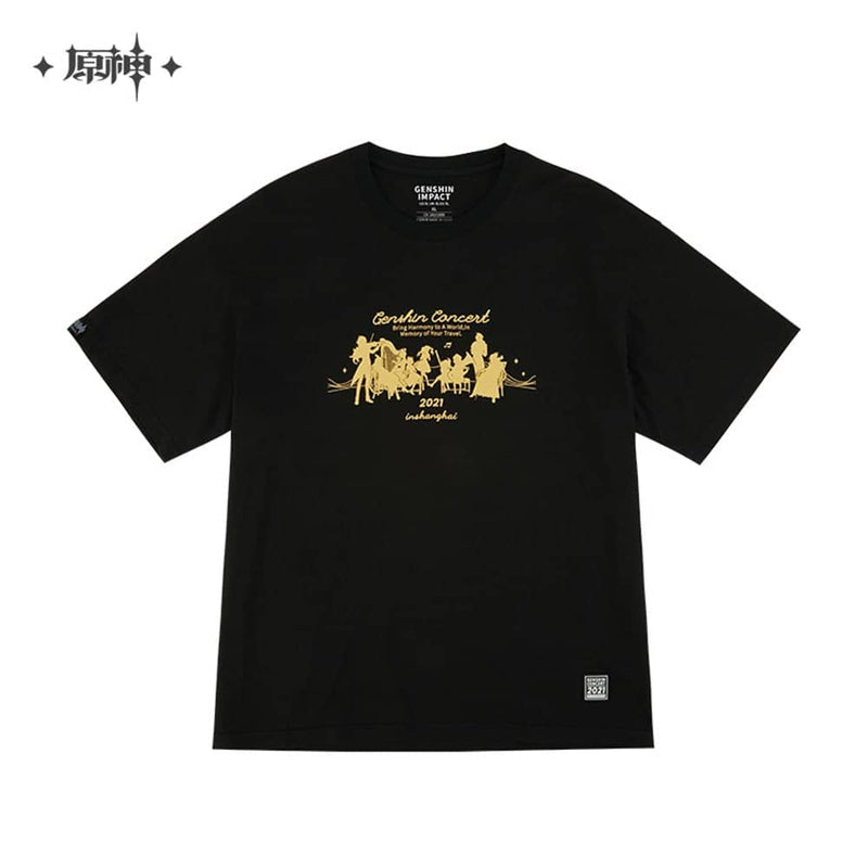 [New] Genshin Impact "Melodies of an Endless Journey" Silhouette T-Shirt Size L / miHoYo