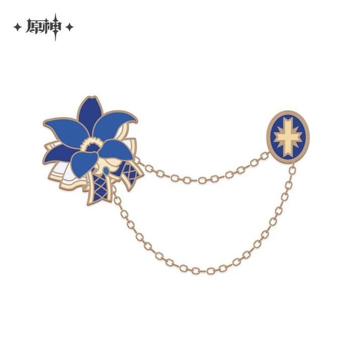 [Imported goods] Genshin Former aristocratic discipline series Metal brooch Former aristocratic flower (imported) / miHoYo