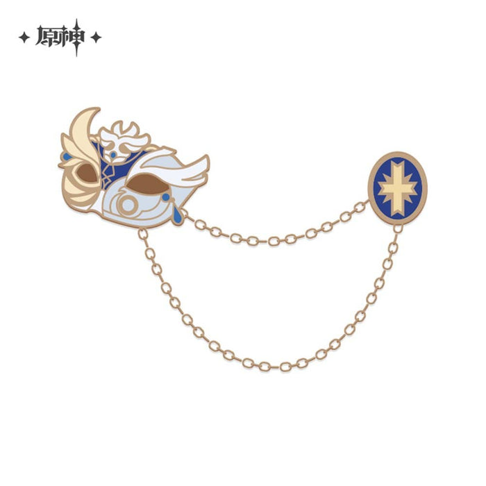 [Imported goods] Genshin Former aristocratic discipline series Metal brooch Former aristocratic mask (imported) / miHoYo