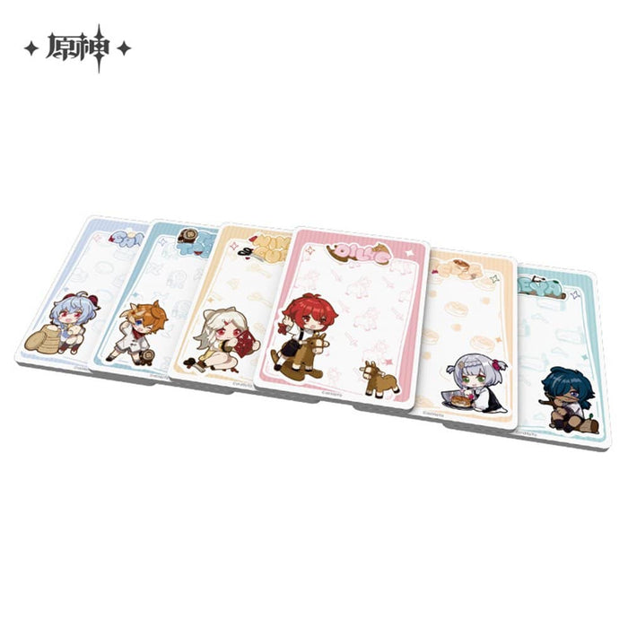 [Imported goods] Genshin Dojo Kichin series Sticky note set 6 types 20 pieces each (imported) / miHoYo